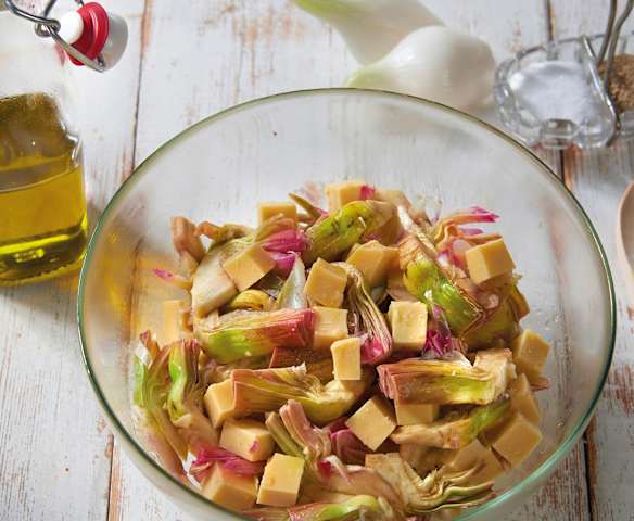 Insalata di panissa con carciofi