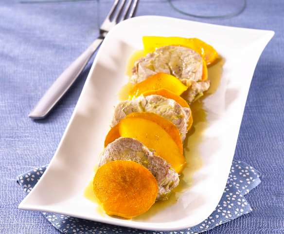 Filet mignon patate douce et mangue