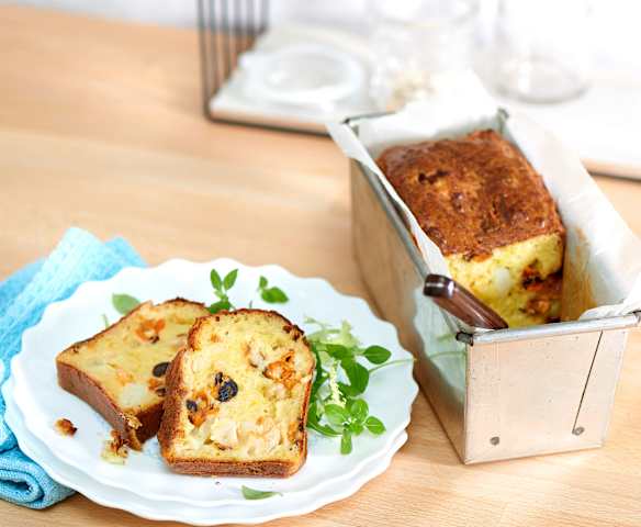 Cake aux fruits de mer et poireaux