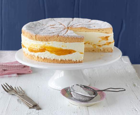Käsesahnetorte mit Mango