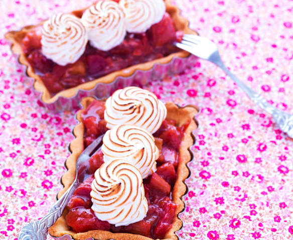 Tartelette à la rhubarbe