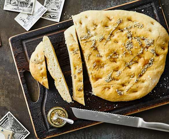 Focaccia mit Gewürzöl