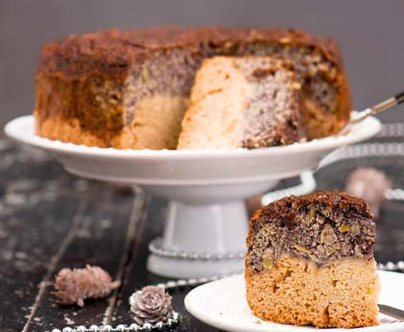 Ciasto makowe z jabłkami