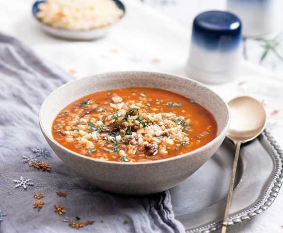 Zupa grzybowa z pęczakiem