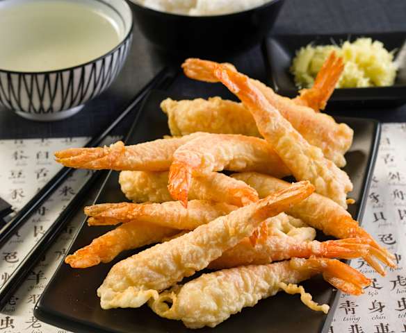 Ebi tempura (langostinos en tempura)