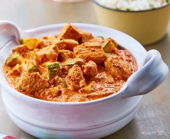 Cerdo con chilacayotes en pipián