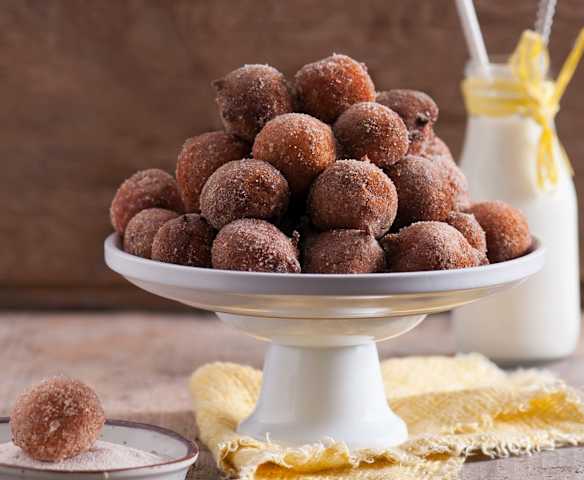 Mini pączki na serku homogenizowanym