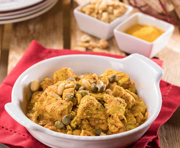 Bocconcini di tacchino speziati alla curcuma