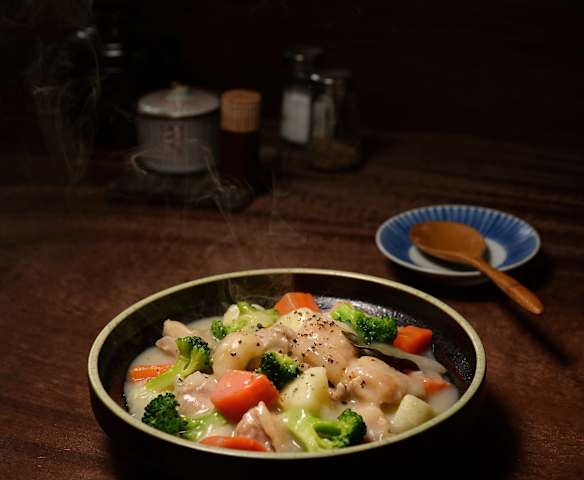 奶油白醬雞肉燉菜