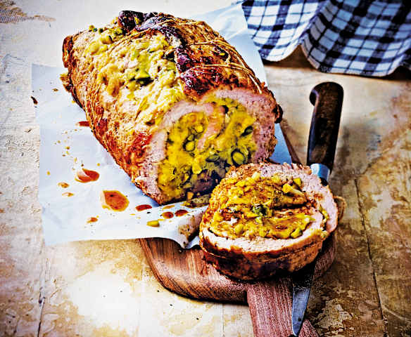 Longe de veau farcie aux pistaches Longe de veau farcie aux pistaches