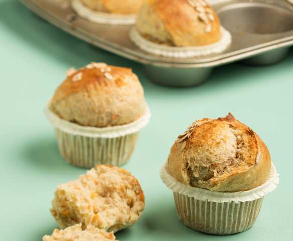 Apfel-Karotten-Dinkelweckerl