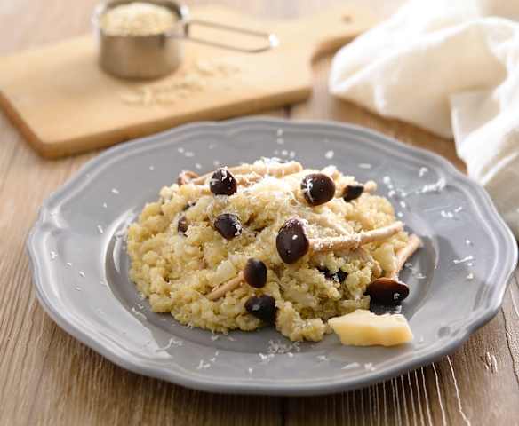 野菇奶油藜麥燉飯