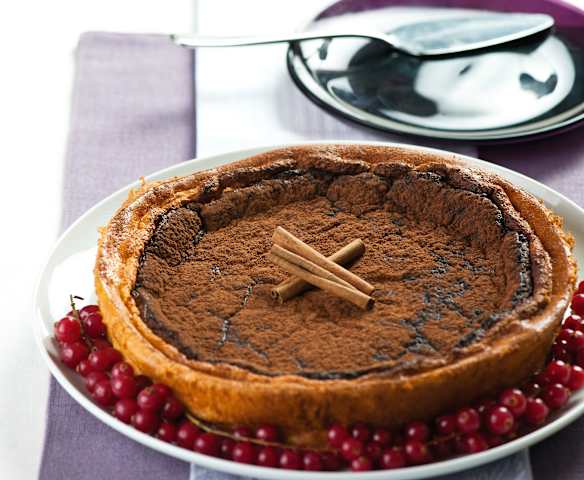 Tarte de requeijão e canela