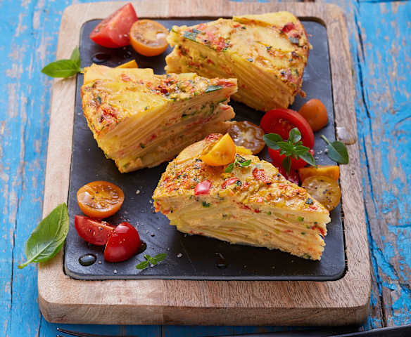Kartoffel-Zucchetti-Tortilla