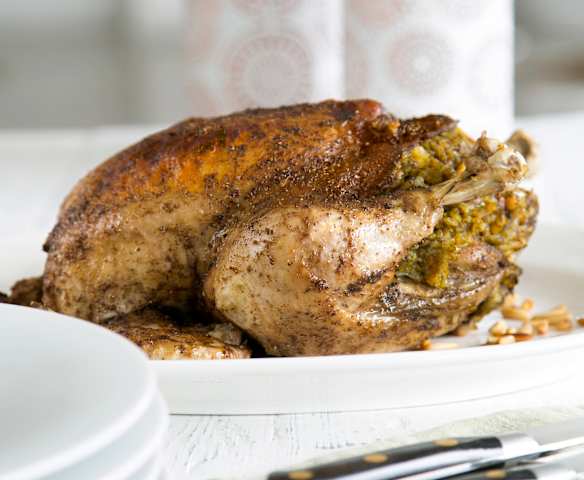 Middle eastern stuffed chicken