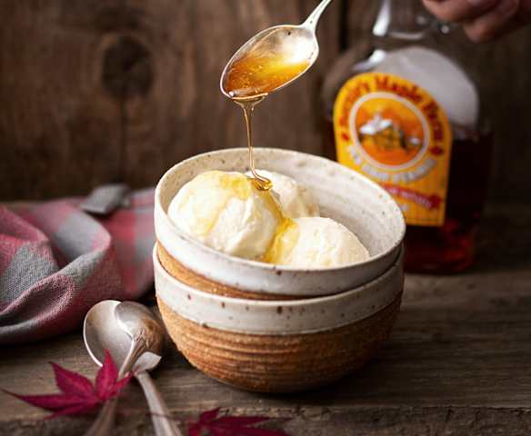 Glace au sirop d'érable