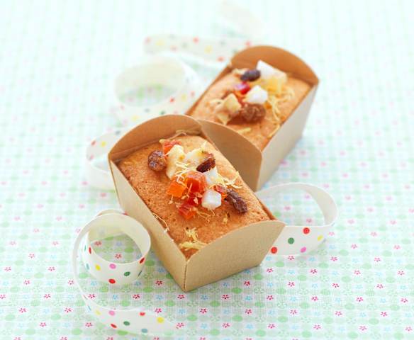 Petits cakes aux fruits secs et citron