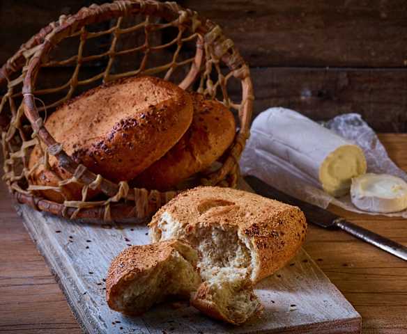 Pan integral con linaza