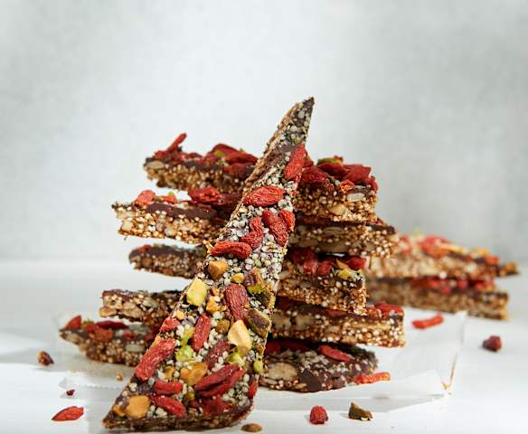 Dark Chocolate Quinoa Bark