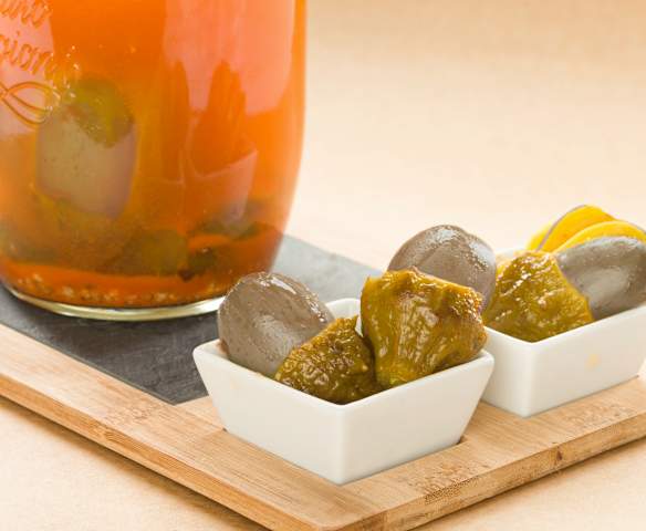 Aubergines d'Almagro marinées