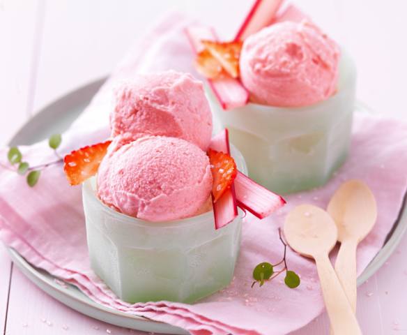 Sorbet rabarbarowo-truskawkowy Sorbet rabarbarowo-truskawkowy