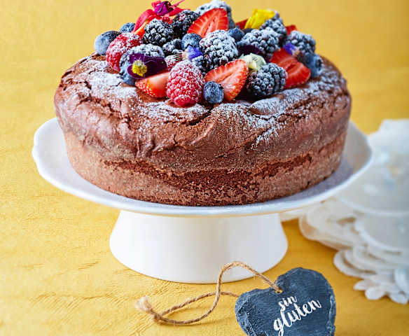 Pastel de chocolate sin gluten