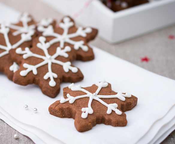 Galletas de cacao, almendra y canela