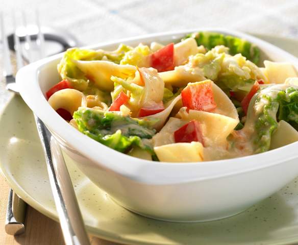 Wirsing italienisch mit Bandnudeln