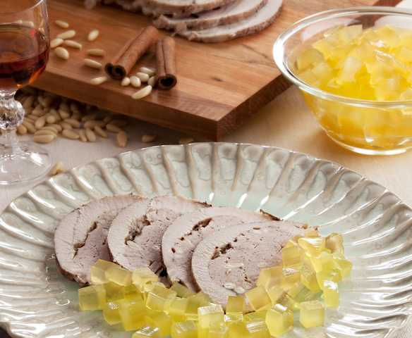 Galantina de pavo rellena