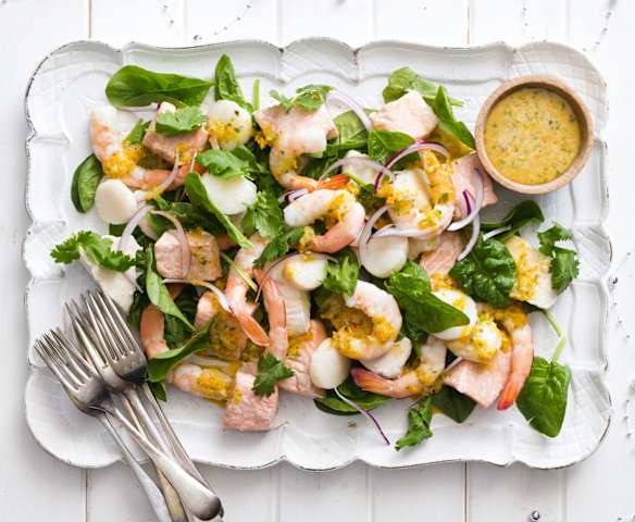 Citrus seafood salad Citrus seafood salad