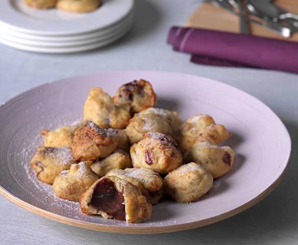 Buñuelos rellenos de chocolate