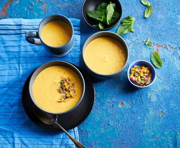 Creme de milho e pimento