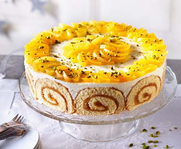 Aprikosen-Mascarpone-Charlotte Aprikosen-Mascarpone-Charlotte