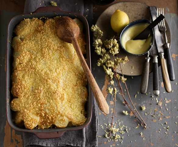 Bacalhau gratinado com maionese