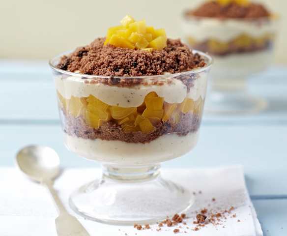 Schichtpudding mit Cookies