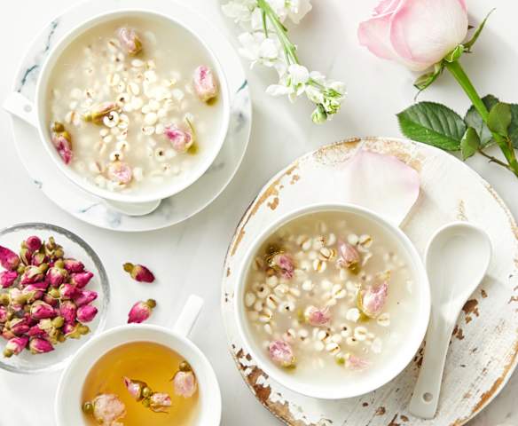 玫瑰薏仁羹