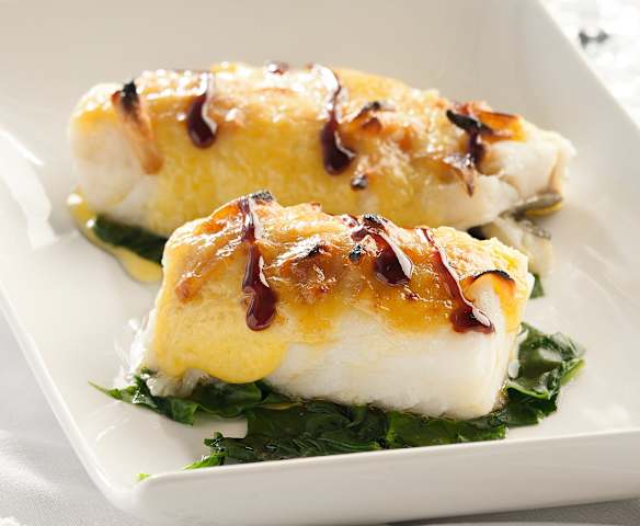 Filetti di merluzzo in salsa al caramello