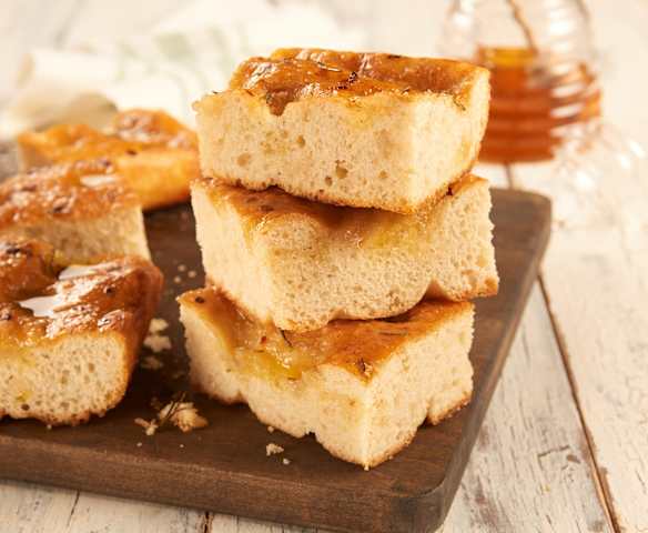 Focaccia with Rosemary and Honey