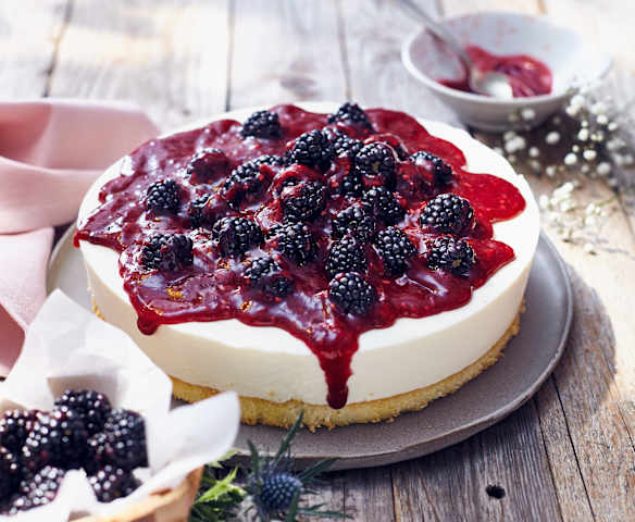 Brombeer-Cheesecake
