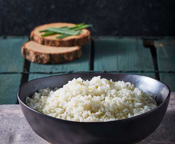 Arroz jazmín al vapor con té limón