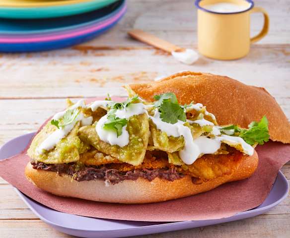 Torta de chilaquiles de la Condesa