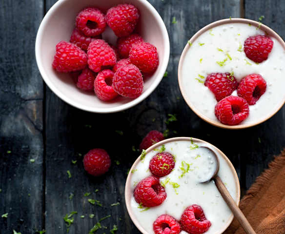 Perles du Japon, coco et framboises
