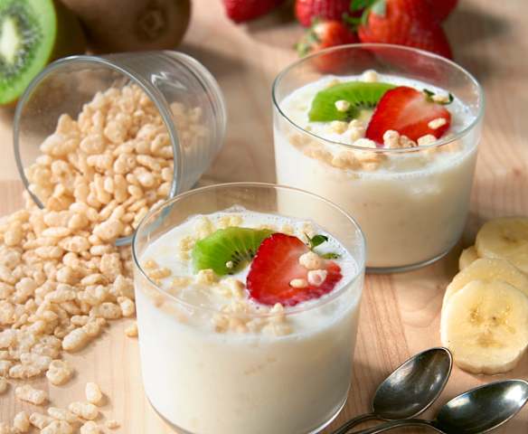 Granita di yogurt con frutta fresca