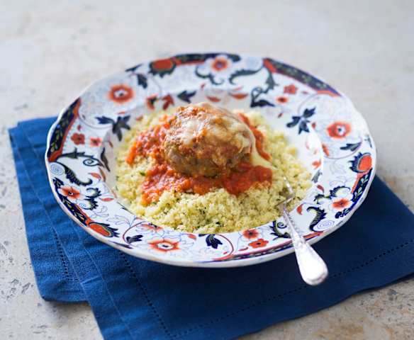 Pork meatballs with couscous