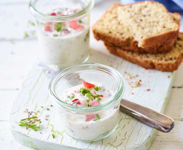 Quark-Radieschen-Aufstrich