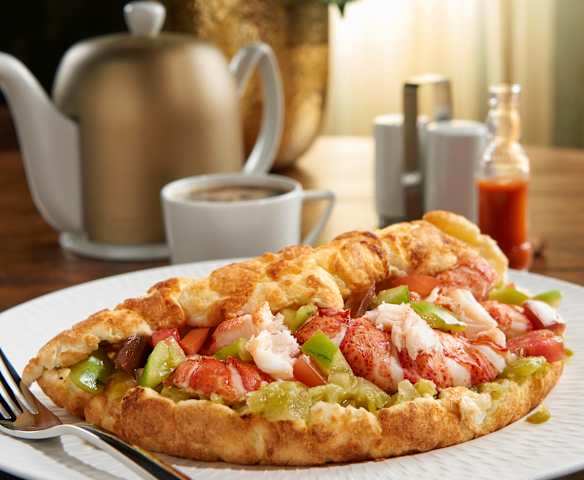 Crawfish Omelet with Holy Trinity Tomatoes