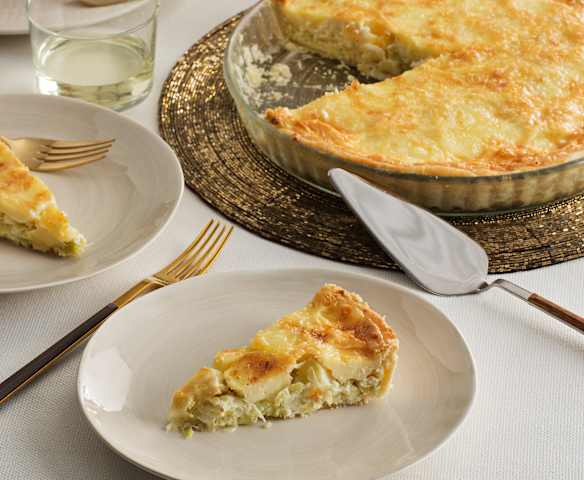 Quiche de puerro y queso gallego
