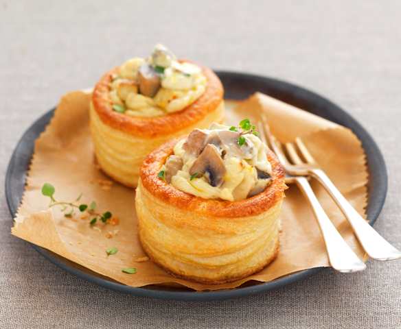 Bouchées à la reine au tofu fumé Bouchées à la reine au tofu fumé