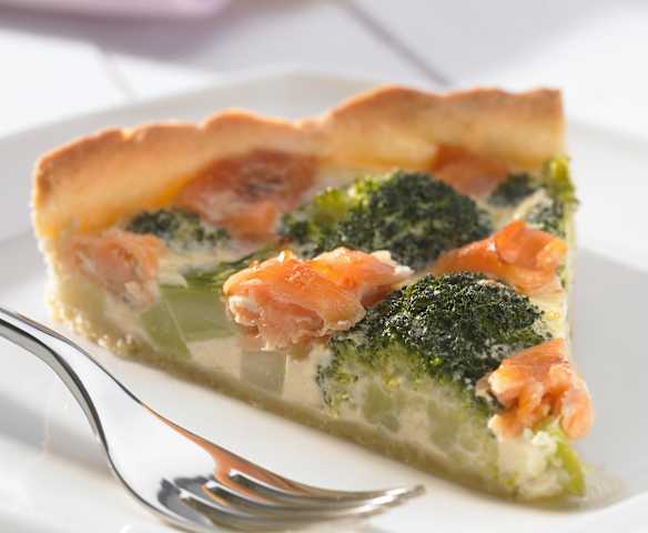 Brokkoli-Lachs-Quiche