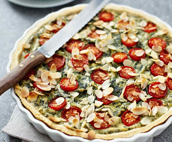 Spinat-Tomaten-Quiche